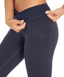 Marika | Midnight Blue 22'' Pocket High-Waist Tummy-Control Crop Leggings - Women -Outlet Marika Store zu71216822 alt 3 tm1657557088