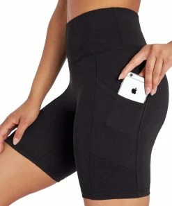 Marika | Black 7'' Pocket High-Waist Tummy-Control Bike Shorts - Women -Outlet Marika Store zu73051987 alt 3 tm1657557088