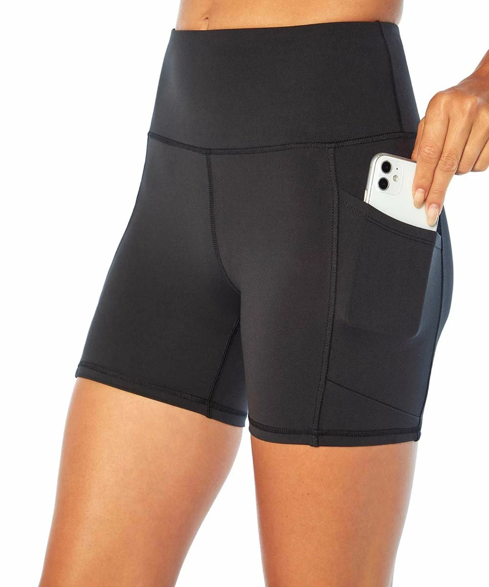 Marika | 5'' Black Tummy-Control Linnette Bike Shorts - Women 5 Marika | 5'' Black Tummy-Control Linnette Bike Shorts - Women - Image 3