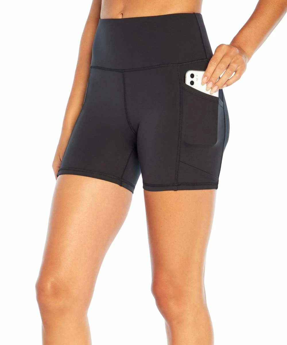 Marika | 5'' Black Tummy-Control Linnette Bike Shorts - Women 3 Marika | 5'' Black Tummy-Control Linnette Bike Shorts - Women