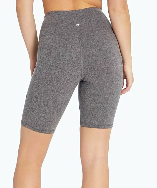 Marika | 9'' Heather Charcoal Olga Tummy Control Bike Shorts - Women 4 Marika | 9'' Heather Charcoal Olga Tummy Control Bike Shorts - Women - Image 2