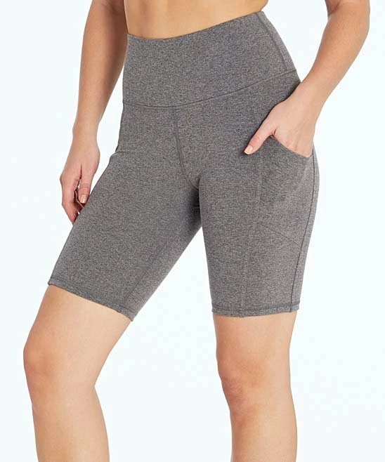 Marika | 9'' Heather Charcoal Olga Tummy Control Bike Shorts - Women 3 Marika | 9'' Heather Charcoal Olga Tummy Control Bike Shorts - Women