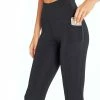 Marika | 25'' Black High-Rise Pocket Flat Waist Crop Leggings - Women 1 Marika | 25'' Black High-Rise Pocket Flat Waist Crop Leggings - Women -Outlet Marika Store zu86533622 main tm1596636170