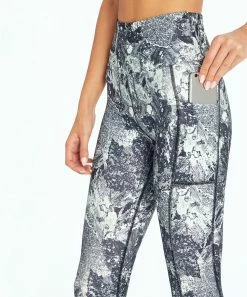 Marika | Frost Leaves High-Waist 25'' Ankle Leggings - Women