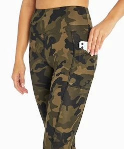 Marika | Olive Grove 25'' Classy Abstract Pocket High-Waist Leggings - Women