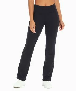 Marika | Black 32'' Tummy-Control Barely Flare Ponte Flared Leggings - Women -Outlet Marika Store zu90428369 alt 1 tm1605187771