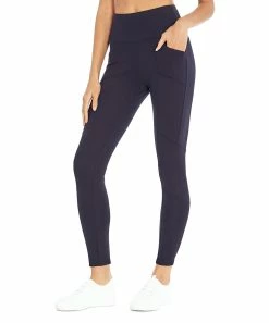 Marika | Midnight Blue 27'' Pocket Ponte Tummy-Control Leggings - Women