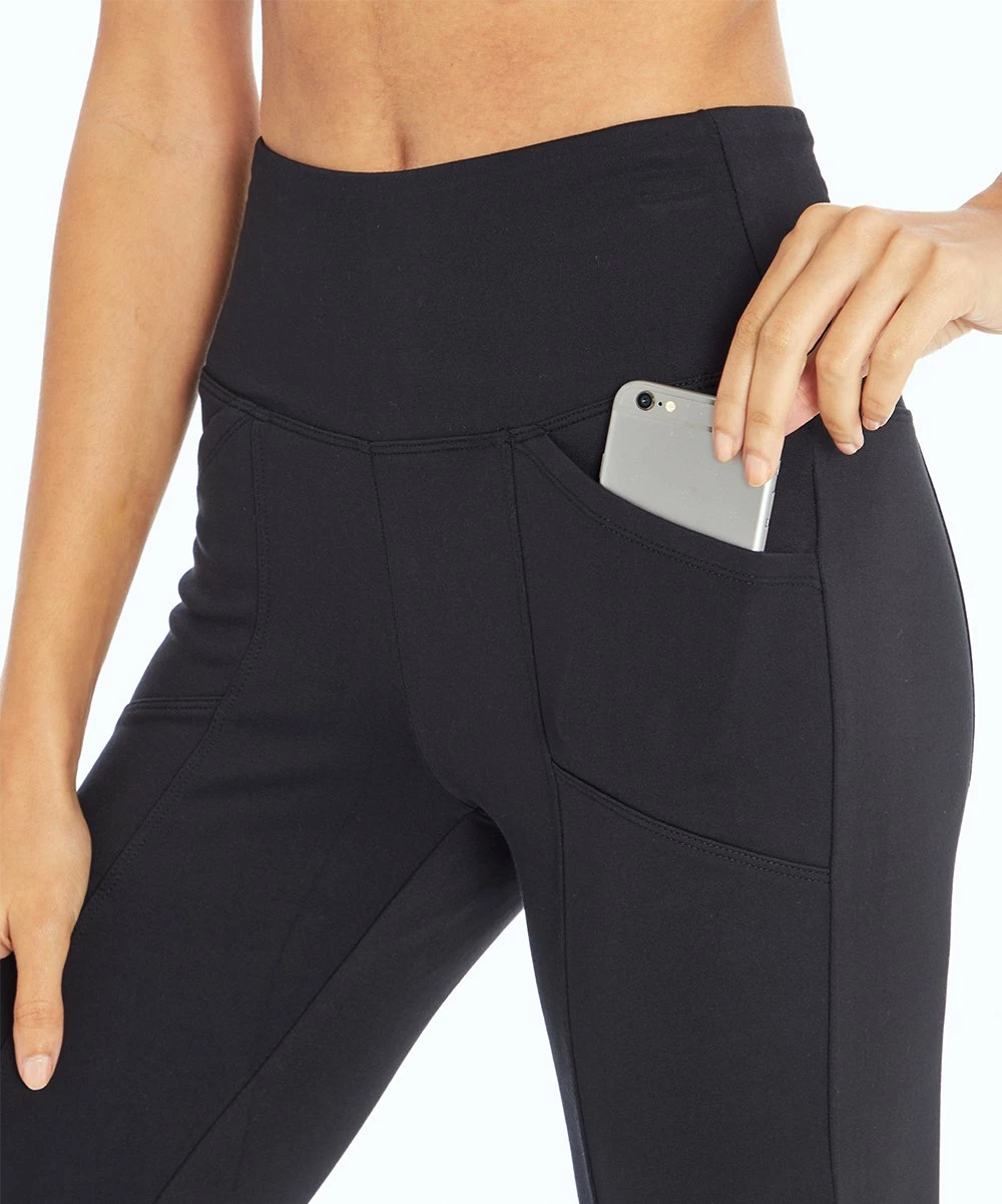 Marika | Black 27'' Pocket Ponte Tummy-Control Leggings - Women 4 Marika | Black 27'' Pocket Ponte Tummy-Control Leggings - Women - Image 2