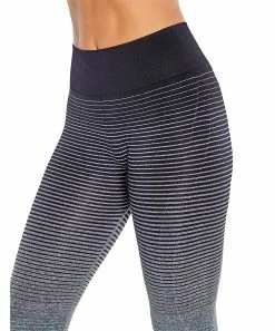 Marika | Heather Charcoal & Oil Blue Stripe 27'' Sydney Seamless Legging - Women -Outlet Marika Store zu92305300 alt 4 tm1613588562