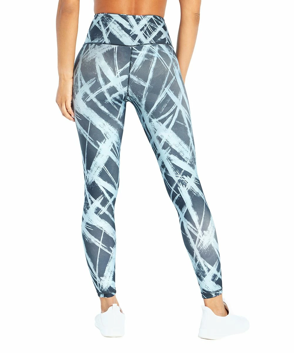 Marika | India Ink Blue 25'' Brushstroke Astrid Reversible Leggings - Women 6 Marika | India Ink Blue 25'' Brushstroke Astrid Reversible Leggings - Women - Image 4