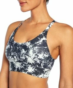 Marika | Black Tie-Dye Punch Kai Sports Bra