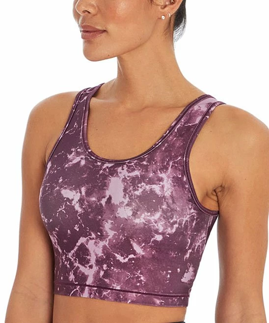 Marika | Potent Purple Sea Marble Layla Sports Bra 4 Marika | Potent Purple Sea Marble Layla Sports Bra - Image 2