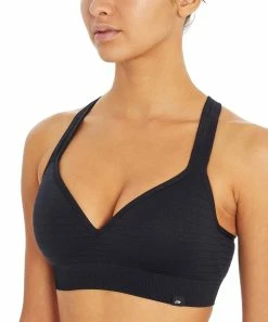 Marika | Black Jacquard Johanna Sports Bra