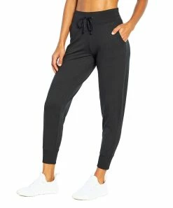 Marika | Black Drawstring-Waist Mona Pocket 27'' Joggers - Women