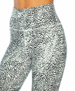 Marika | Black & White Abstract Zebra Nilly 25'' Leggings - Women