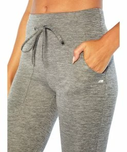 Marika | Heather Gray Pocket 27'' Jogger Leggings - Women