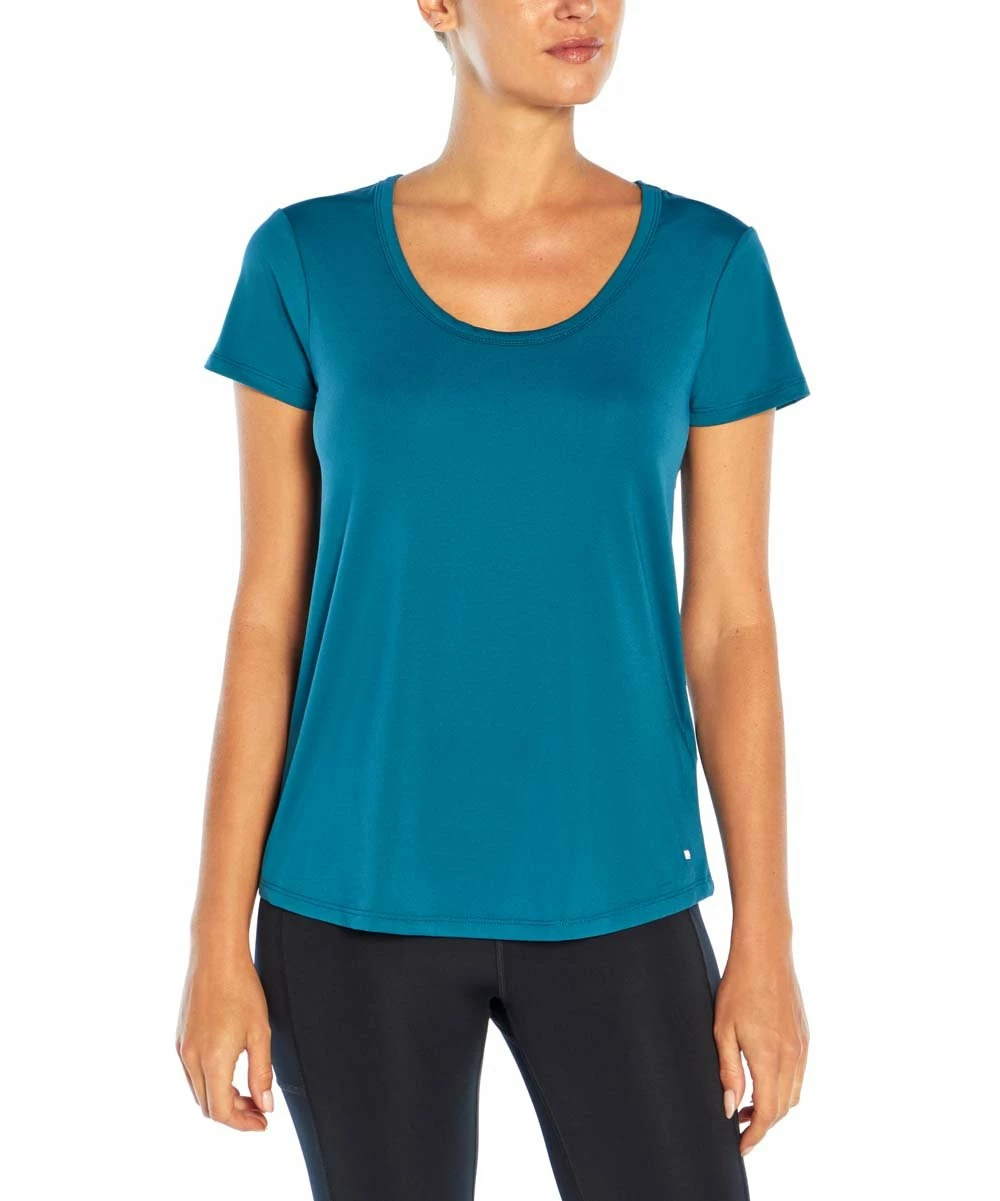 Marika | Blue Coral Sprint Open-Back Tee - Women 4 Marika | Blue Coral Sprint Open-Back Tee - Women - Image 2