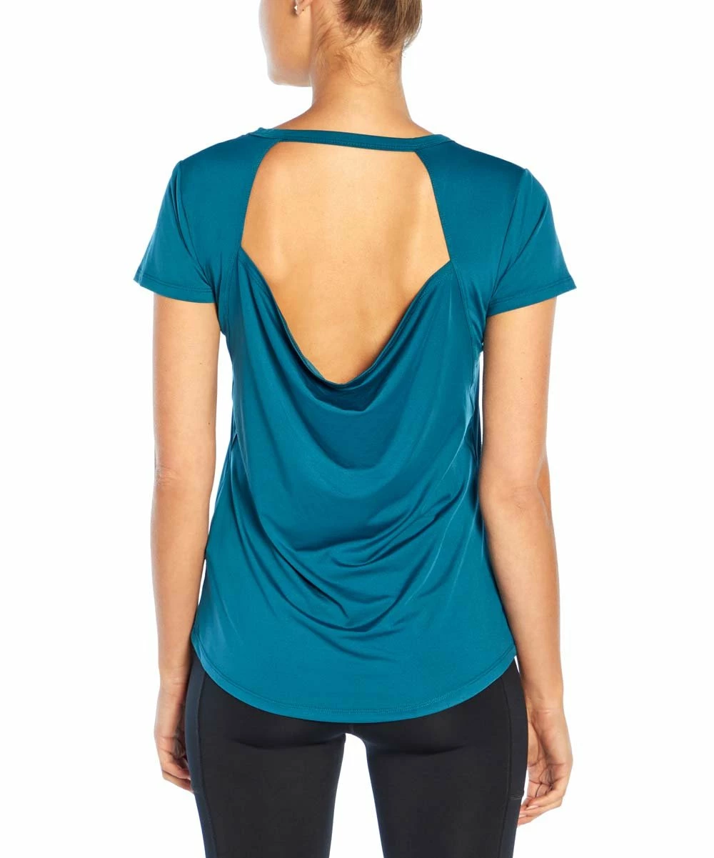 Marika | Blue Coral Sprint Open-Back Tee - Women 3 Marika | Blue Coral Sprint Open-Back Tee - Women