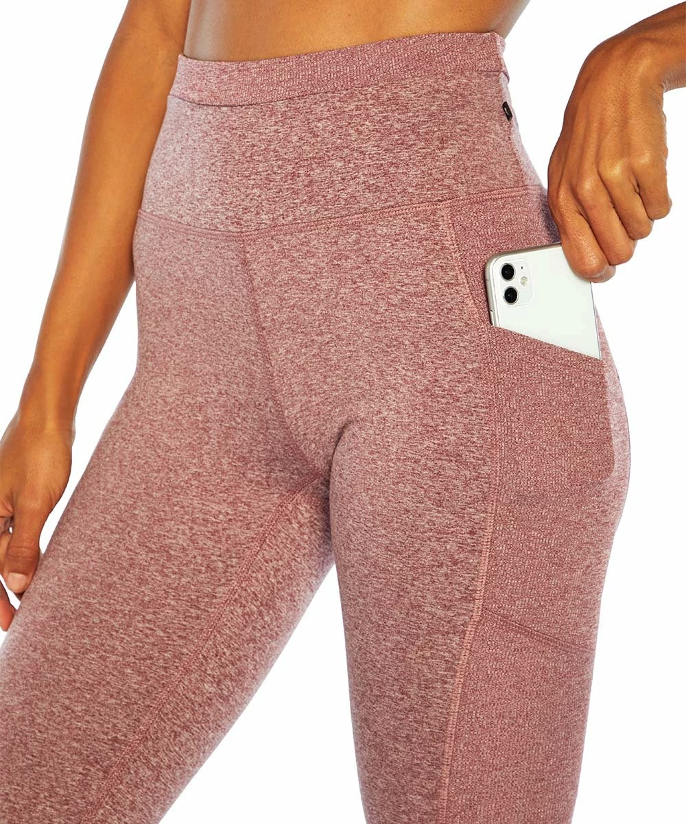 Marika | 25'' Heather Windsor Wine Hannah Pocket Leggings - Women 4 Marika | 25'' Heather Windsor Wine Hannah Pocket Leggings - Women - Image 2