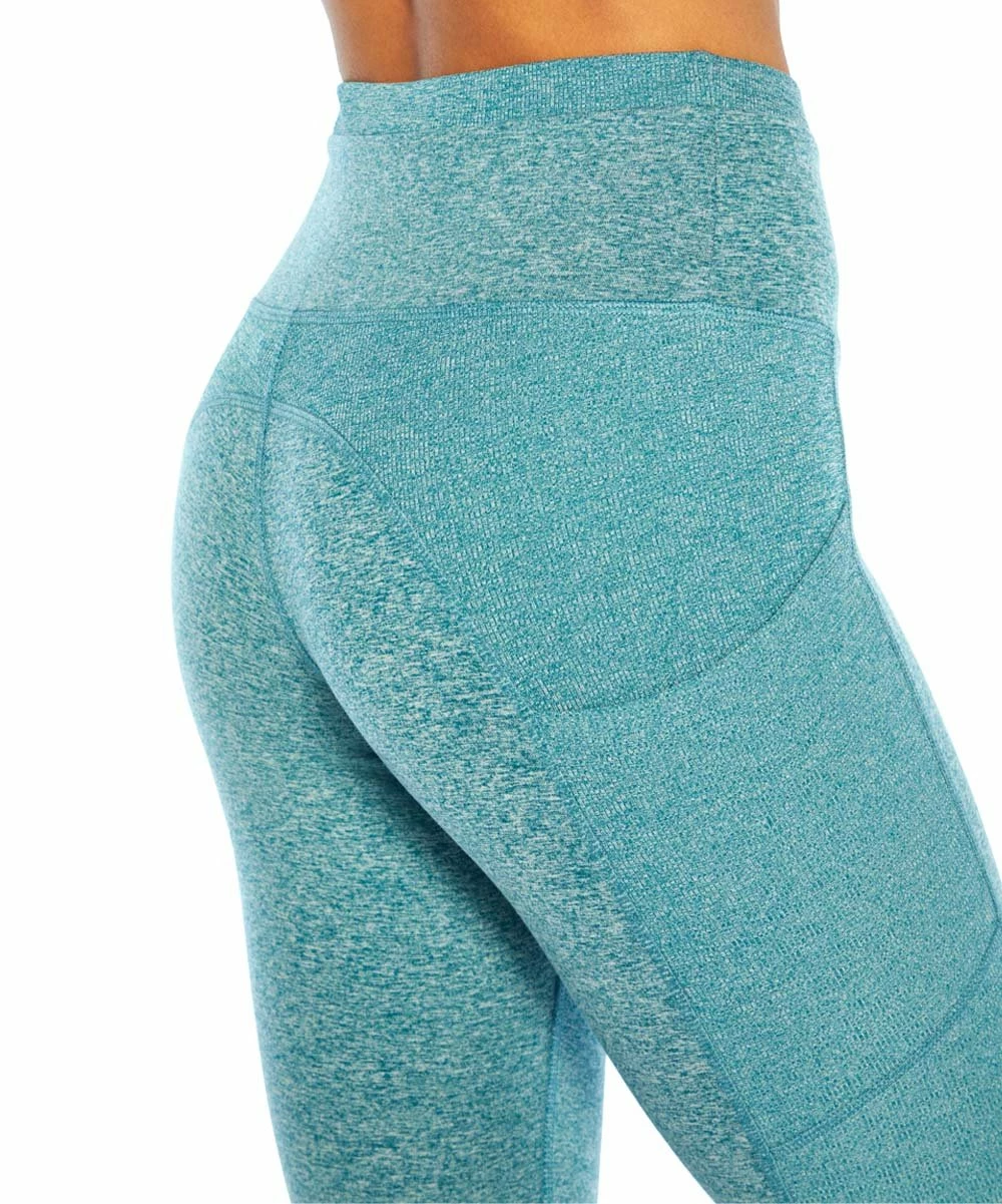 Marika | 25'' Heather Blue Coral Hannah Pocket Leggings - Women 3 Marika | 25'' Heather Blue Coral Hannah Pocket Leggings - Women