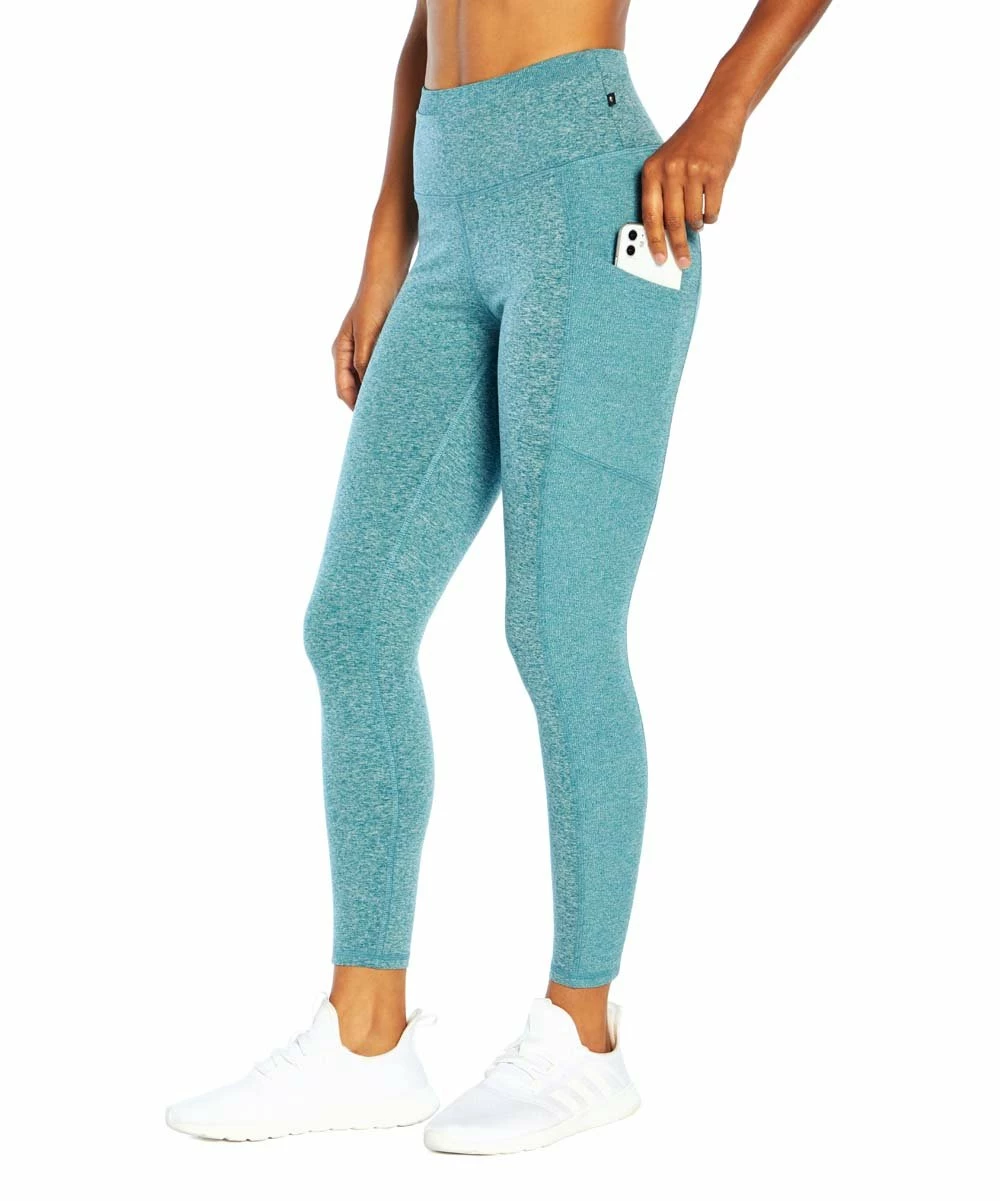 Marika | 25'' Heather Blue Coral Hannah Pocket Leggings - Women 4 Marika | 25'' Heather Blue Coral Hannah Pocket Leggings - Women - Image 2