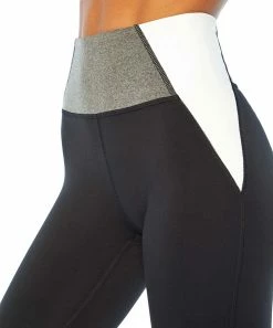 Marika | 25'' Black & Heather Gray Danni Leggings - Women